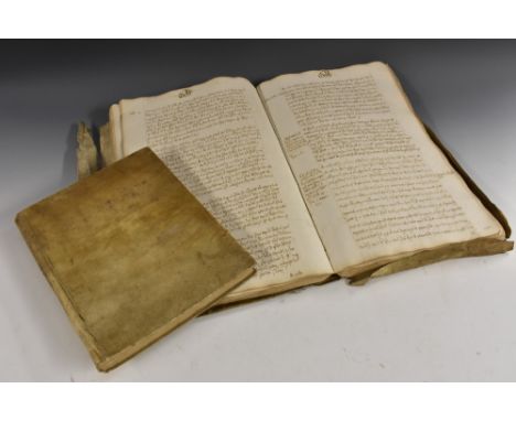 Local Interest - Geology, Mineralogy and Mining - an early 19th century vellum accounts book, inscribed and tabulated in ink 