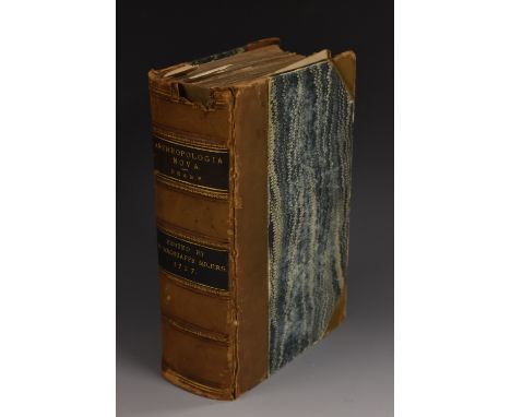 Medical History - Drake (James, M.D., F.R.S.), Anthropologia Nova: Or, A New System of Anatomy, Defscribing (sic) the Animal 