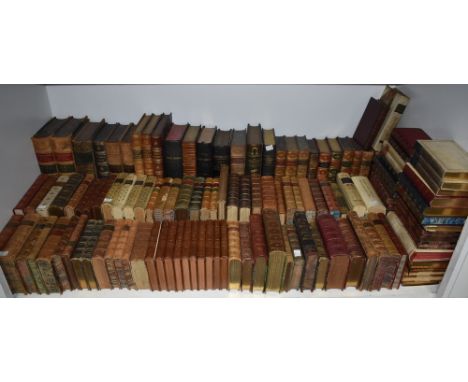 Bindings - Literature - The Poetical Works of Alexander Pope, three-volume set, William Pickering, London 1831, portrait fron