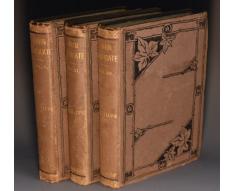 Trollope (Anthony), John Caldigate, first edition, three-volume set, Chapman & Hall, London 1879, volume I: vi, 290pp; volume