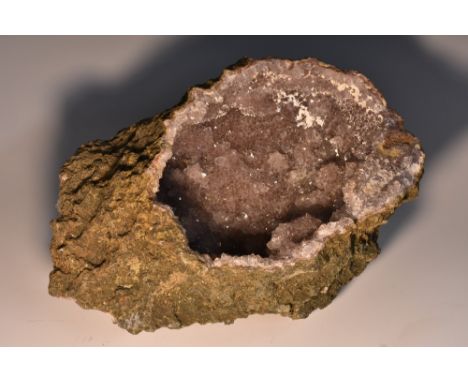 Geology - an amethyst geode, 28cm wide