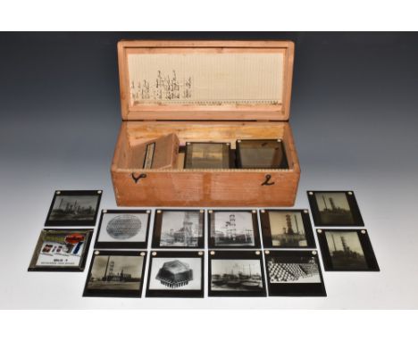 Photography - Magic Lantern Slides - Ever Ready advertising, Industrial buildings; etc