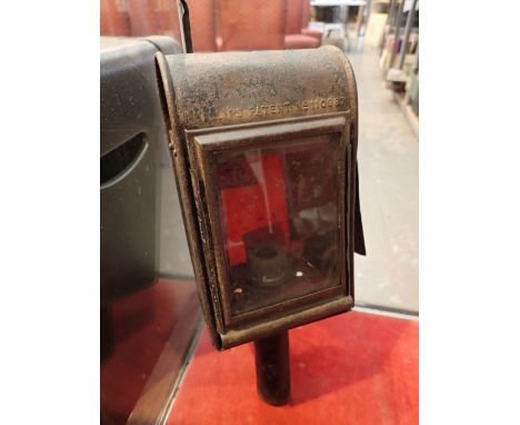 Vintage car lamp fiveway lantern by Hillier 
