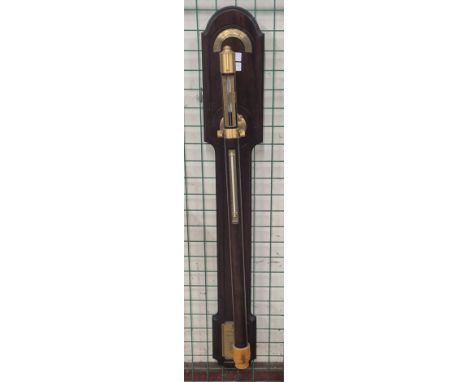 A mahogany Admiral Nelson Ships Barometer