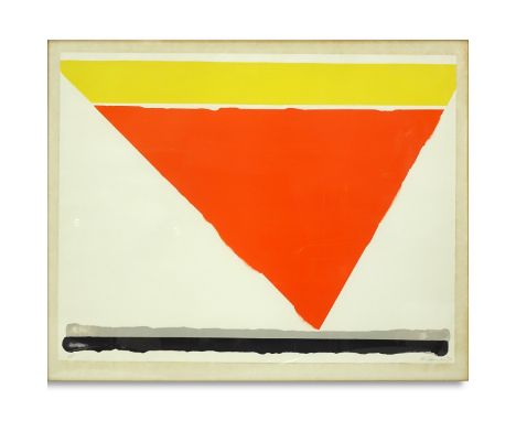 Alexander Semeonovitch Liberman, Russian/American (1912 - 1999) Color lithograph "Red Triangle". Signed, dated '70, "AP" in p