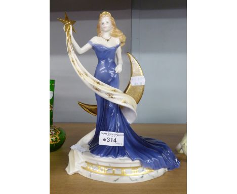 A MODERN ROYAL WORCESTER CHINA FIGURE 'DESTINY' 