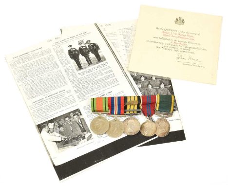 A Second World War/Post-War Group of Five Medals, awarded to Lt.Colonel J.W. Harley-Peters, Royal Army Ordnance Corps, late R