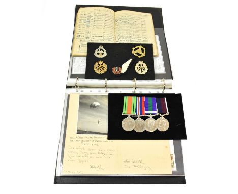 A Second World War Army/RAF Long Service Group of Four Medals, awarded to 529134 F.SGT. R. YATES. R.A.F., comprising Defence 