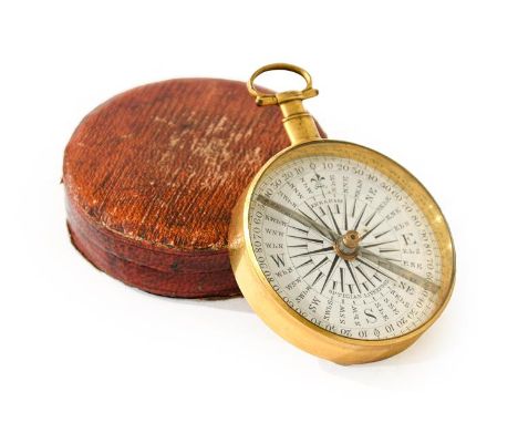 Abraham Optician (Liverpool) Compass 2'' dial graduated from 0 (North &amp; South) to 90 (East and West) and with descriptive