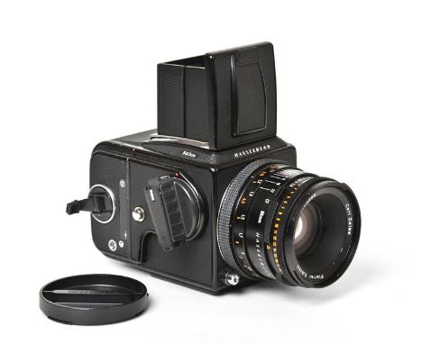 Hasselblad 503CW Camera no.19EU13337 with Carl Zeiss Planar f2.8 80mm T* lens no.6768395 and film backCosmetically Good to Ex