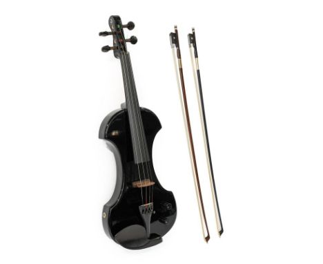 Electric Violin By Fender model KD041, serial no.10032, two control dials (cased with two bows)