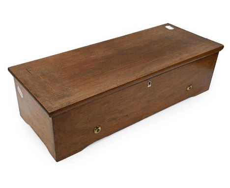 A Small Musical Box Playing Six Traditional And Folk Airs, No. 19197, with small single spring motor, single section comb, tu