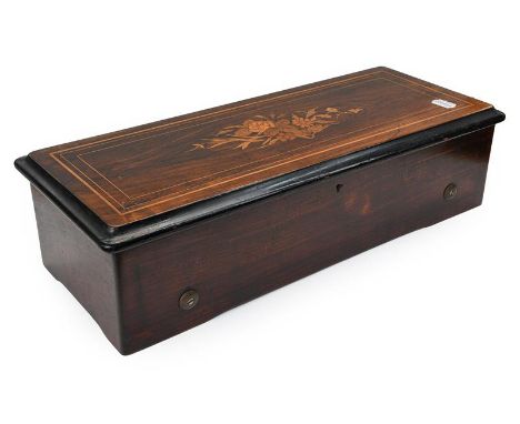 A Musical Box Playing Twelve Religious/Sacred Sankey Airs, Probably By Paillard, No. unknown, with double spring motor, singl