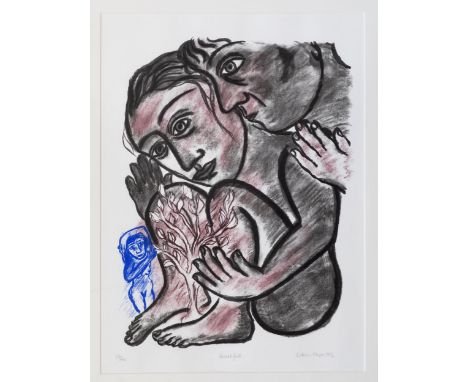 Eileen Cooper OBE, RA (British, b.1953), Heartfelt, etching with chine colle, signed and dated 1994, titled "Heartfelt" and n