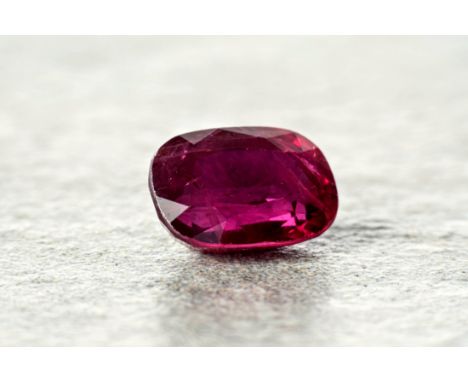 A fine loose ruby, totalling approximately 2.19ct and accompanied by a certificate from the Gem &amp; Pearl Laboratory. 
