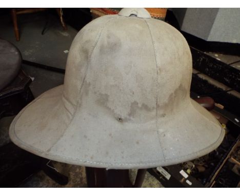A WWII military pith helmet