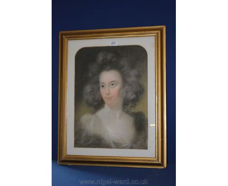 An early 19th c. Pastel Portrait of a Woman