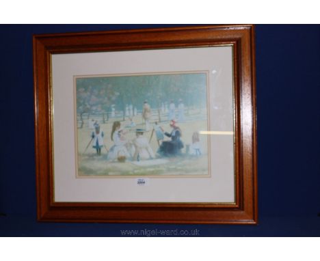 A Print 'The Painters' after James Tyler, 14 3/4" x 11"