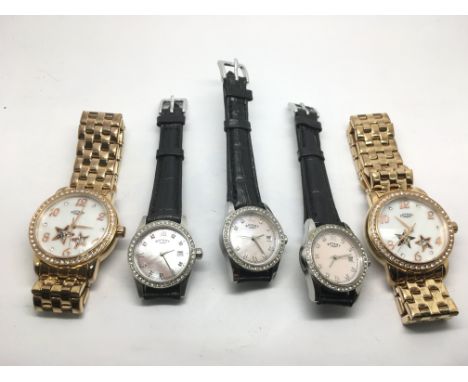 Five ladies Rotary watches.