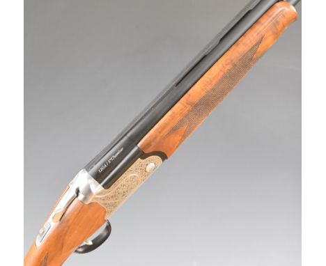 Kofs Zenith 12 bore over and under ejector shotgun with engraved locks and underside, chequered semi-pistol grip and forend, 