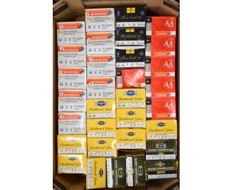 Approximately eight-hundred 20 bore shotgun cartridges including Winchester Double X Magnum Extra Long Range Premium, Gamebor