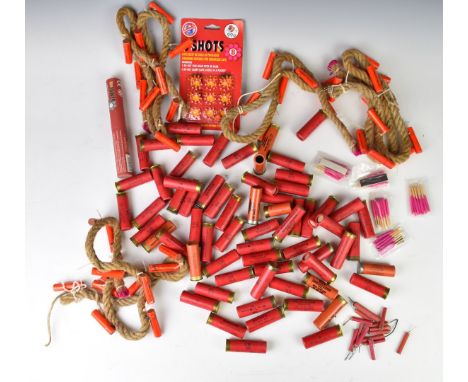 A collection of bird scaring shotgun cartridges, caps and banger ropes including Eley. PLEASE NOTE THAT A VALID RELEVANT FIRE
