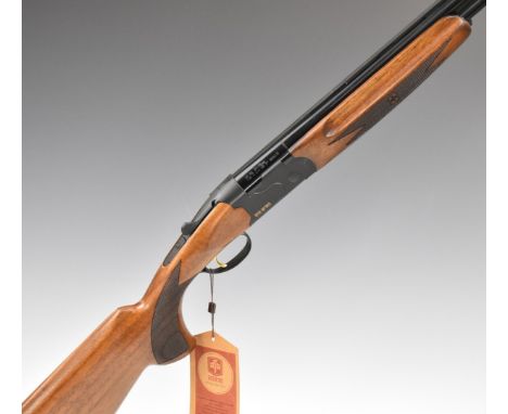 ATA SP 20 bore over and under ejector shotgun with chequered semi-pistol grip and forend, single trigger, vented top rib and 