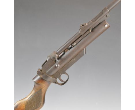 Webley Service Mark II .22 air rifle with interchangeable barrel, adjustable alignment sights and chequered grip, serial numb