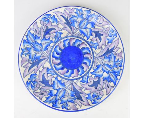 Charlotte Rhead for Crown Ducal tubelined charger, diameter 32cm