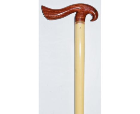 Shawn Gillis / Gillis Canes bespoke ebonised and inlaid specimen wood walking stick