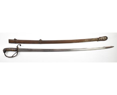 British 1821 pattern Light Cavalry / Royal Artillery sword, earlier version with stepped pommel and George IV / William IV cy