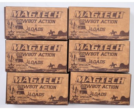 Three-hundred .44 Spl Magtech Cowboy Action Loads rifle cartridges, all in original boxes.PLEASE NOTE THAT A VALID RELEVANT F