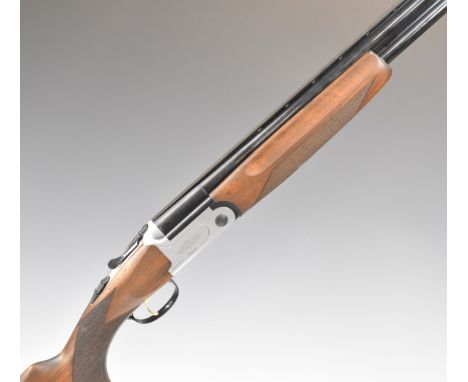 Sabatti Falcon 12 bore over and under ejector shotgun with engraved locks, underside, trigger guard, top plate and thumb leve