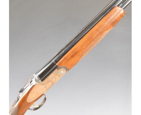 Rizzini 12 bore over and under ejector shotgun with engraved scenes of birds to the sidelock plates and underside, engraved t