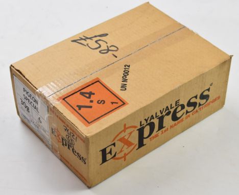 Two-hundred-and-fifty 12 bore Lyalvale Express Pigeon Special 30 shotgun cartridges, all in original boxes.PLEASE NOTE THAT A