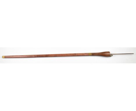 Flick stick with Queen Victoria coin to trap door, length of stick 91cm.&nbsp;PLEASE NOTE ALL BLADED ITEMS ARE SUBJECT TO OVE