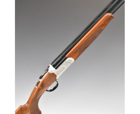 Kofs Sceptre SxE 20 bore over and under ejector shotgun with engraved locks and underside, chequered semi-pistol grip and for