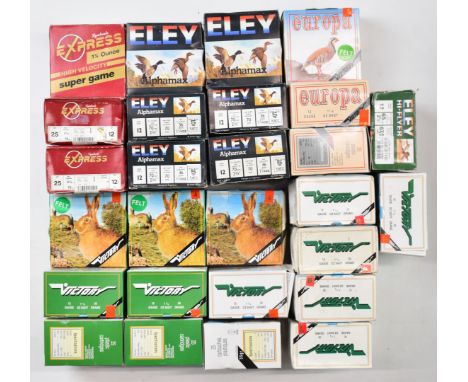 Six-hundred-and-seventy-five 12 bore shotgun cartridges including Eley Alphamax, Victory, Europa, Lyalvale Express etc, all i