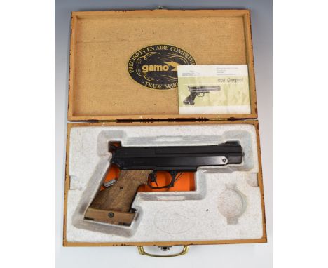 Gamo Compact .177 PCP competition target air pistol with fully adjustable textured grip and adjustable trigger, serial number
