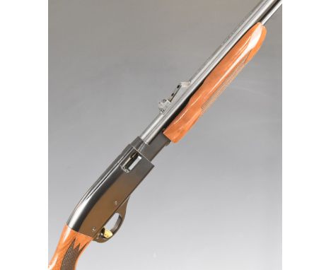 Remington Fieldmaster Model 572 .22 pump-action rifle with original adjustable sights and trigger, chequered semi-pistol grip