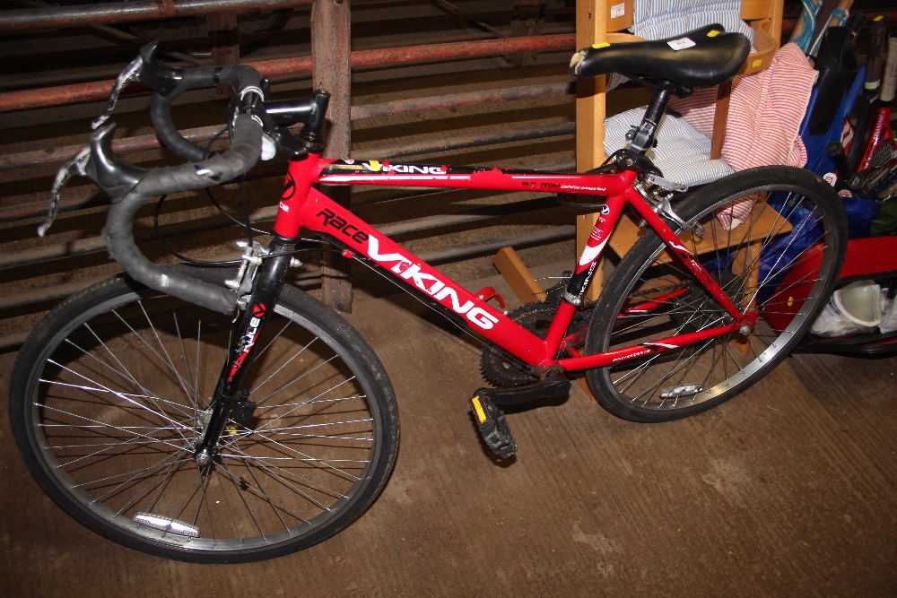 viking racing bike yellow