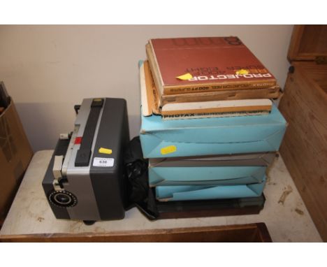 A projector, sold as collectors item and a quantity of Rotary magazines 