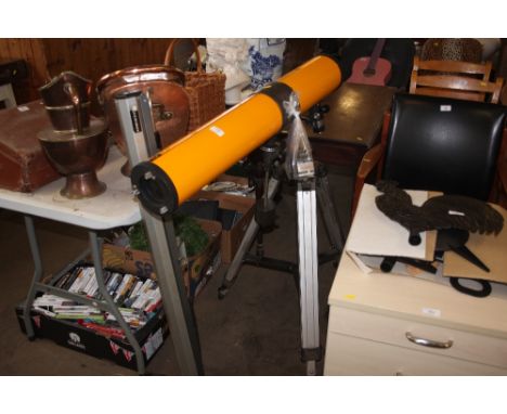 A Konus telescope together with a projector screen 