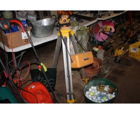 A surveyors level on tripod