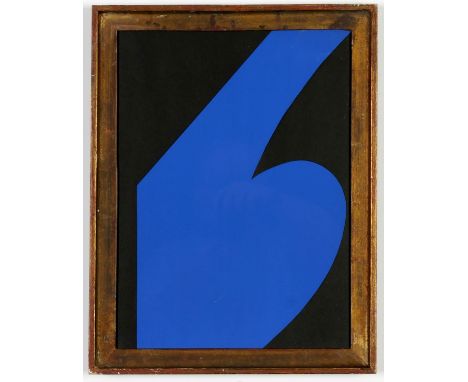 ELLSWORTH KELLY, Blue, original lithograph 1958, printed by Maeght, 38cm x 28cm. 