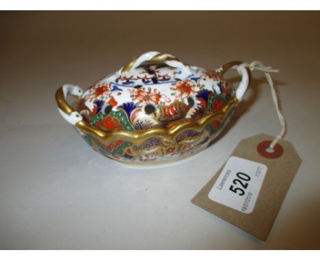 19th Century Spode pot pourri with cover (a/f)