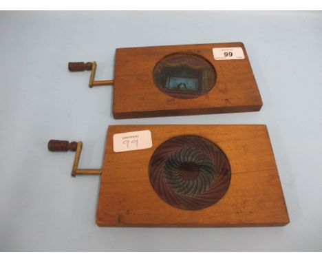 Two 19th Century magic lantern slides