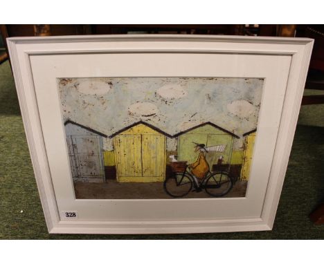 Sam Toft b.1964: 'Off for a Breakfast' Lithograph. 39 x 21cm not including margin or frame 
