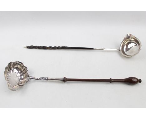 George III Toddy Ladle with turned handle London 1746 and another Toddy Ladle 