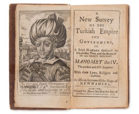 [Marsh (Henry)] A New Survey of the Turkish Empire and Government, first edition,&nbsp;engraved portrait frontispiece, one en